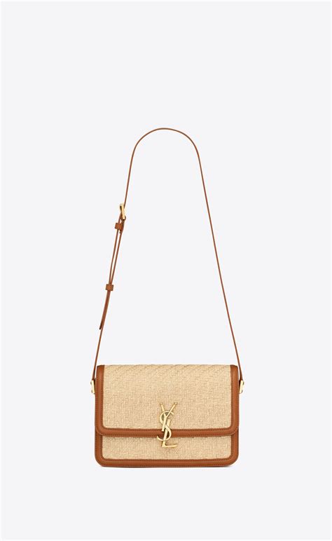 SOLFERINO MEDIUM SATCHEL IN raffia and vegetable